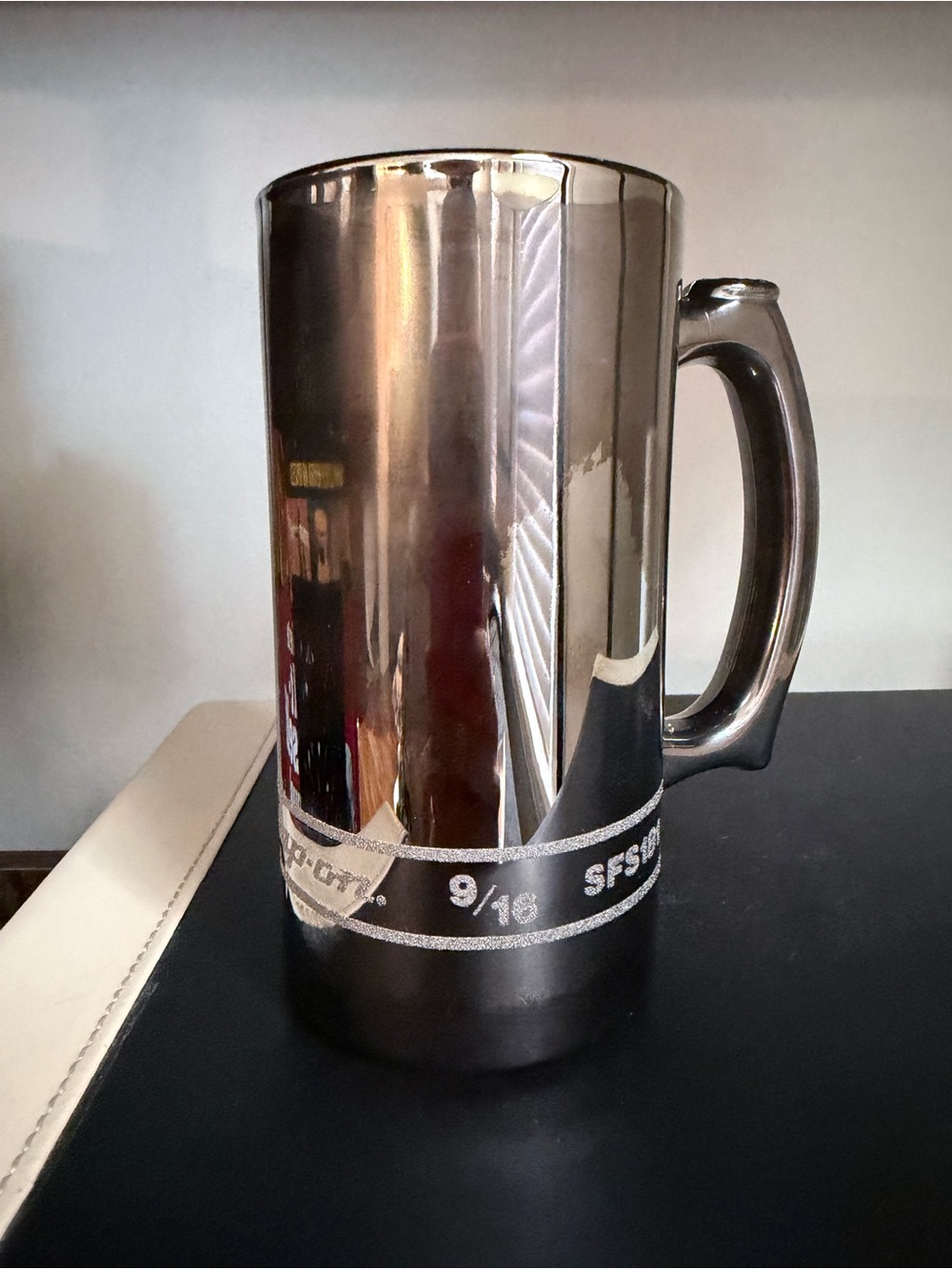 Snap-on Socket Wrench inspired car enthusiast Smoked Glass Beer Stein Mug